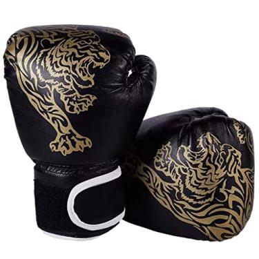 Imagem de Newmind Luvas de boxe para homens e mulheres – Luvas de treinamento de Kickboxing – Luvas de saco de pancadas para boxe, kickboxing, MMA, Muay Thai, pretas 25 x 17 cm