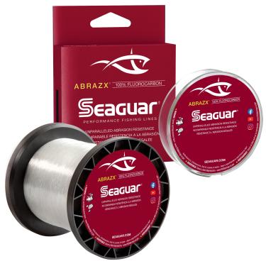 Imagem de Seaguar Linha de pesca 100% fluorocarbono AbrazX 5,4 kg, força/comprimento de ruptura de 1000 jardas - 12AX1000