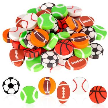 Imagem de Borrachas de bola esportiva gigante, borracha grande de 2,5 cm para crianças, basquete futebol futebol beisebol borracha divertida para lembrancinha de festa infantil, casa, escola, trabalho, sala de