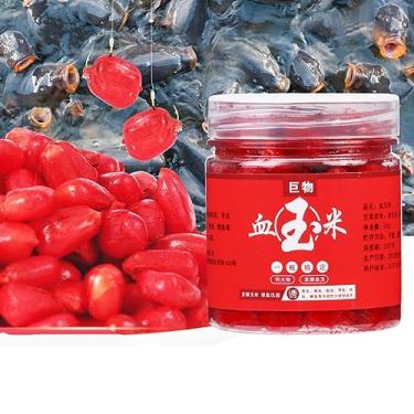 Imagem de Vilbocr Isca elétrica isca de pesca de milho no sangue Método de fermentação antigo, iscas de pesca, enganchamento direto, amigável para iniciantes, pesca para robalo grande, isca de pesca (51 g)