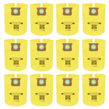 Imagem de LAMPTOP Pacote com 12 sacos de filtro descartáveis de substituição para aspirador de pó de 10-14 galões, para aspirador de pó, para dewalt, para stanley, para artesão, para vacmaster, alguns outros