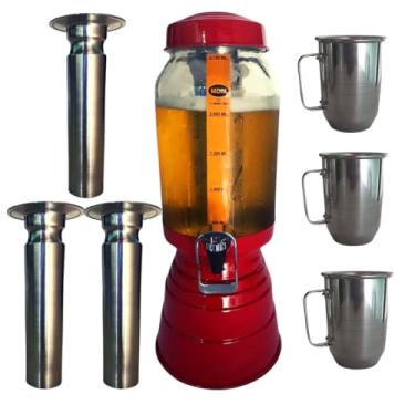 Imagem de Chopeira A Gelo Torre de Cerveja Gelada Com Refil Gelante