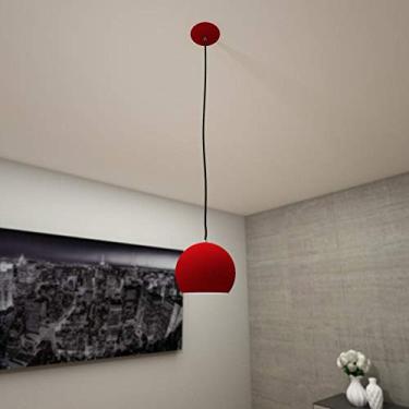 Imagem de Pendente Bola, Cromalux, Pendente Bola300207, 25 W, Vermelho Fosco