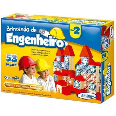 Imagem de Jogo Brincando de Engenheiro 2 53 Peças Xalingo 5276.5