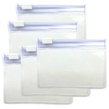 Imagem de Embalagem Multiuso PVC Cristal com Zíper 8,5x6cm Kit 50unds - Embalage