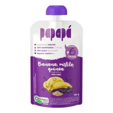 Imagem de Papinha de Banana Mirtilo e Quinoa Papapá Orgânica 100g