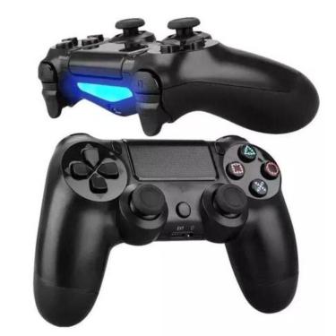 Imagem de Controle PS4 Manete Sem Fio Compatível Play 4 e Pc Cor Preto