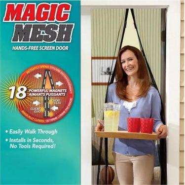 Imagem de Cortina Anti Insetos Tela Mosquiteiro Magic Mesh Porta