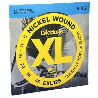 Imagem de Jogo de cordas D'Addario Guitarra 09-46 EXL125 Super Light - Daddario 