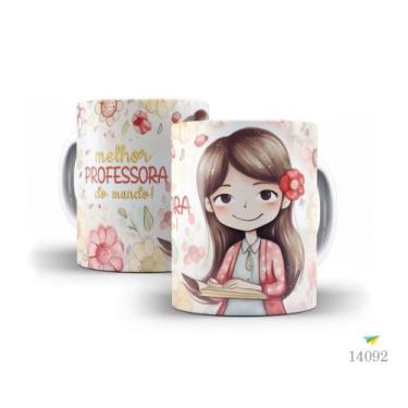 Imagem de Caneca dia dos professores floral 05 - LiveSub