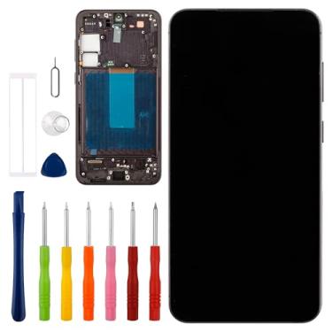 Imagem de [com moldura] Conjunto digitalizador de tela sensível ao toque LCD Vvsialeek para Galaxy S20 Plus [6,7 polegadas] SM-G985, SM-G985F, SM-G985F/DS com kit de ferramentas de reparo técnico - Função de