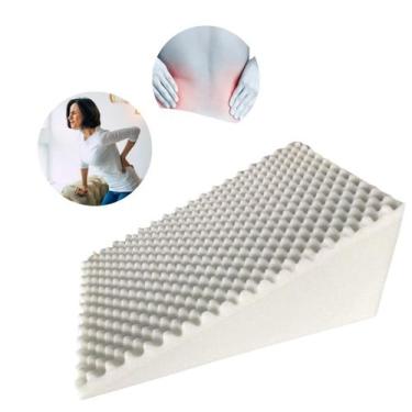 Imagem de Travesseiros Triangular P/ Suporte Ergonômico Apoio Lombar - Armazém d