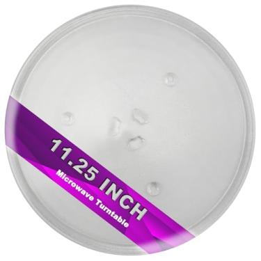 Imagem de Placa de substituição para micro-ondas de 11,5" compatível com Samsung e G.E -11 1/4" placa de vidro para micro-ondas substitui equivalente a WB49X10097 WB39X0078 WB49X10034 AP3188581 PS651544