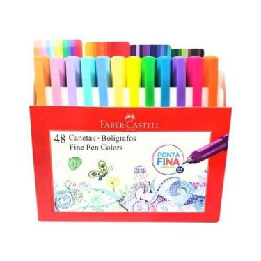 Imagem de Caneta Fine Pen 0.4 Colors 48 Cores Faber-Castell BOX PM