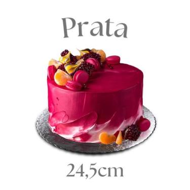 Imagem de Cake Boards Base Para Bolos Redondos c/ 10un - Pris Embalagens, Dourad