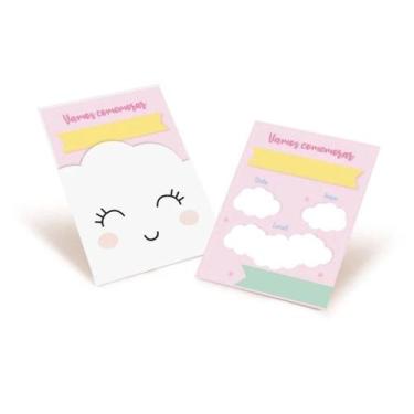 Imagem de CONVITE PEDACINHO DO CEU 10,5x13,5 JG C/8 PC - Festcolor