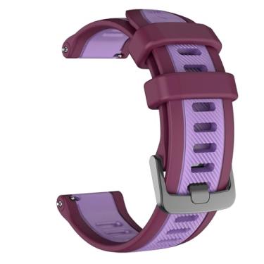 Imagem de MYSNBKN Compatível com Garmin Forerunner 265/255, pulseira esportiva de silicone de 22 mm para smartwatch Garmin Venu 3/Venu 2/Vivoactive 4/Forerunner 265/255