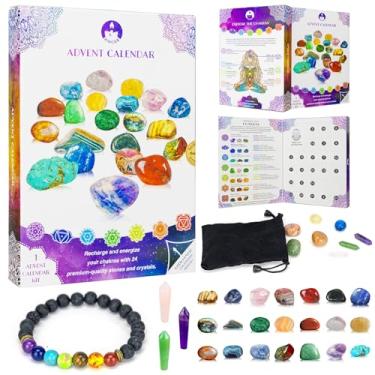Imagem de ZINCGE Calendário Do Advento 2024 Com Cristais E Pedras De Cura, Contagem Regressiva Natal 24 Chakra, Calendários Para Adultos Adolescentes, Presentes Mulheres, Decoração Cristal