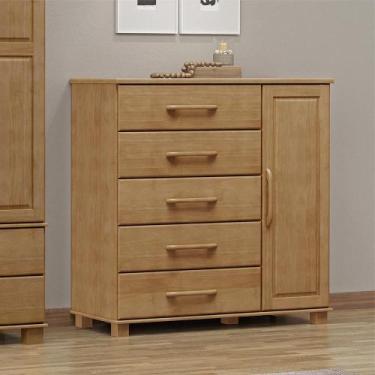 Imagem de Cômoda Decorativa Madeira Maciça Naipe 5 Gavetas Freijó - G74 - Gran B