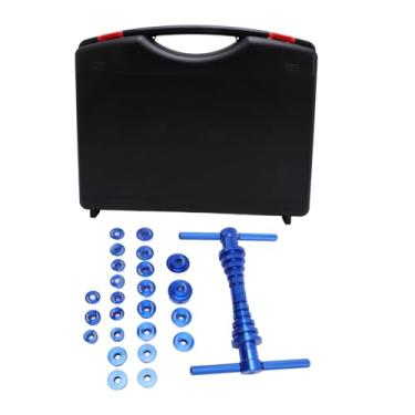 Imagem de Cryfokt Kit de Prensa de Rolamentos de Bicicleta, Ponto de Virada de Liga de Alumínio para o Hub de Rodas Com Caixa de Armazenamento, BB Eixos de Instalação Reparo Ferramentas