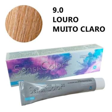 Imagem de Coloração capilar hipoalergênica Alergoshop Eclat SensiColor 60g, 9.0 