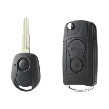Imagem de Capa De Chave Remota Dobrável De 2 Botões Para SsangYong Actyon Kyron 
