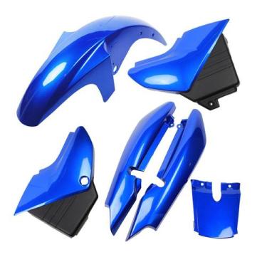 Imagem de Kit Carenagem Pintadas Paralama Rabeta Tampas Ybr 125 2005 até 2008 - 