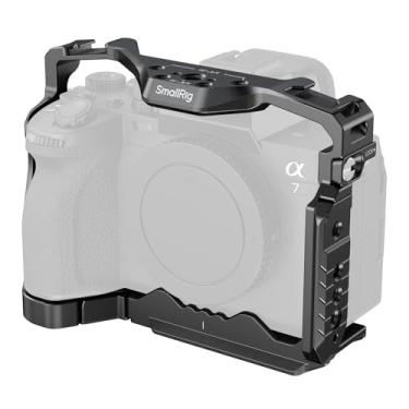 Imagem de SmallRig Gaiola de câmera A7 IV / A7R IV / A7R V / A7S III / A1 com compartimento integrado para AirTag, para Sony Alpha 7R V / 7 IV / 7S III / 1 / 7R IV