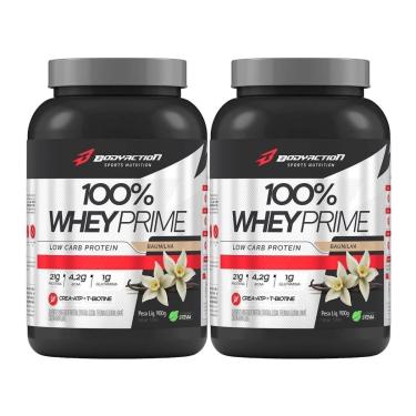 Imagem de Kit 2X 100% Whey Prime Concentrado - 900g Baunilha - BodyAction-Masculino