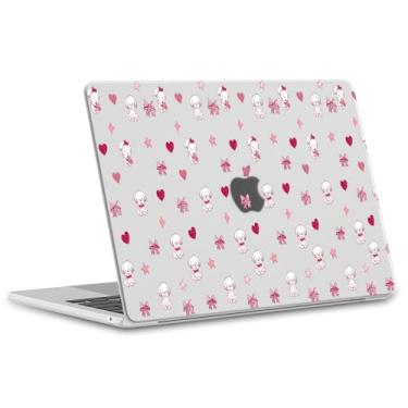 Imagem de OFQKOAKS Capa para laptop compatível com MacBook Pro de 14 polegadas 2025 2024-2021 M4 M3 M2 M1 A3112 A3185 A3401 A2918 A2992 A2779 A2442, capa fofa para laptop com arco de cachorro para MacBook Pro