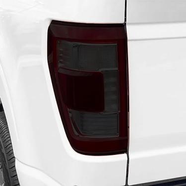 Imagem de BOGAR TECH DESIGNS Kit de matiz de luz traseira traseira PPF para Ford F150 F-150 2021-2023, fumê escuro