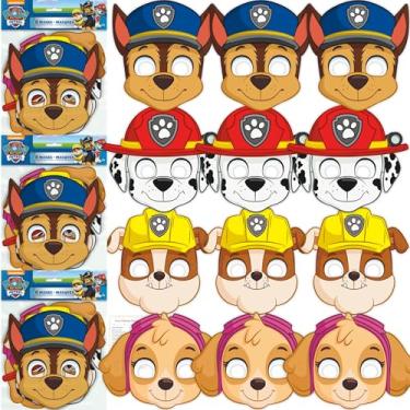 Imagem de Unique Paw Patrol Party Masks | 24 Count | For Kids Birthday Party Favors and Decorations | Officially Licensed | includes Checklist
