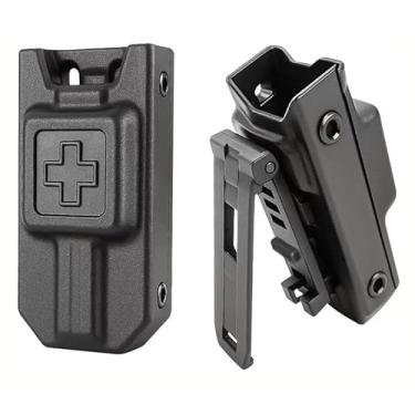 Imagem de Suporte de torniquete, bolsa de torniquete Molle com clipe tático atualizado, estojo de torniquete para torniquete da geração 7 ou mais antigo, serve para Molle, cintos de serviço (até 7 cm