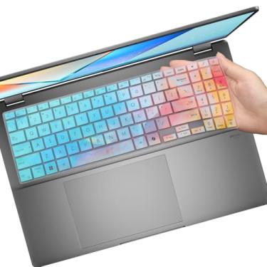 Imagem de Capa de teclado para ASUS Vivobook 15 M5506 S5506 Q5506 Q5507 S5507 S5507QA 39.6 cm, VivoBook 16 M1607 X1607QA M5606 S5606/VivoBook V1607QA V360 Capa protetora para teclado de laptop de 16 polegadas