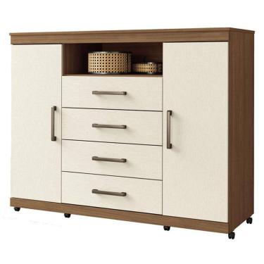 Imagem de Comoda Havana Master com rodizio Jatobá Areia - Santos Andirá