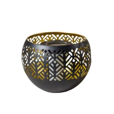 Imagem de Luminária Solar De Jardim Led Decoração Casa (Preto, Gra)