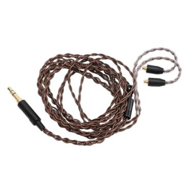 Imagem de Cryfokt Cabo de Fone de Ouvido de 3,5 Mm para MMCX Tecido Anti Interferência Anti Emaranhado para TINHIFI T2 para WESTONE ES10