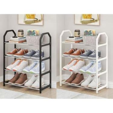 Imagem de Sapateira 4/5 Andares Organizador de Sapatos Tênis 8/10 Pares Desmontável Multiuso para Sapatos, Livros e Brinquedos(ALEATÓRIO 4 ANDARES 1PCS)