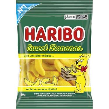 Imagem de Bala de Gelatina Sweet Bananas Haribo 80g
