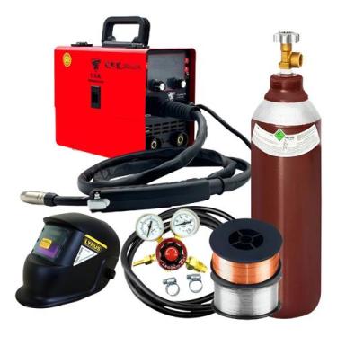 Imagem de Inversora Solda Mig 200 Completa Cilindro 7l Masc Arames - USK