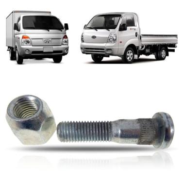 Imagem de Parafuso da Roda Dianteira e Traseira Com Porca HR Rodado Duplo 2004 05 06 07 08 09 10 11 12 13 14 15 16 17 18 19 20