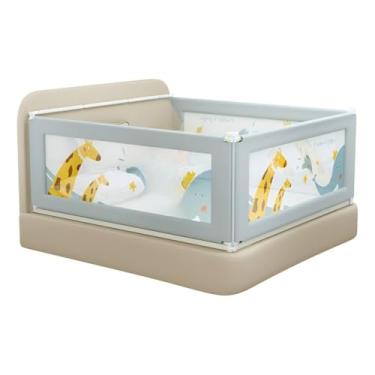 Imagem de Grades Para Cama Desmontável Lavável Ajust Segurança 1.8m/2m(Azul 180cm)