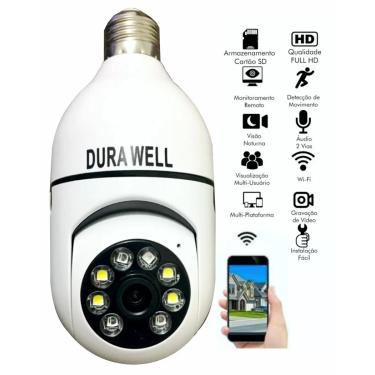 Imagem de Câmera lampada inteligente Wireless infra IP Full HD 2.0 megapixels Onvif, Holofote, Auto Tracking
