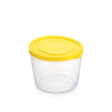 Imagem de Pote Redondo Com Tampa Plástico 12x8,6cm Empilhável 700ml