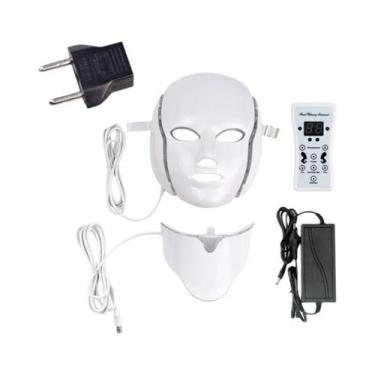 Imagem de Máscara Facial LED De 7 Cores Para Rejuvenescimento Da Pele, Terapia A