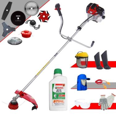 Imagem de Roçadeira Robusta 8 Em 1 Rt43l + 6 Facas + Óleo Stihl + Epi