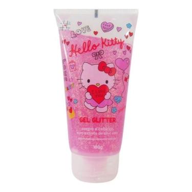 Imagem de Gel Fixador Infantil Com Glitter Corpo E Cabelo Hello Kitty