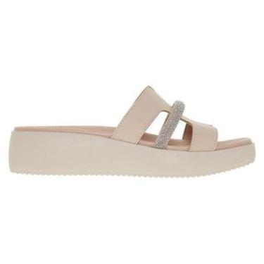 Imagem de Tamanco Feminino Salto Plataforma Tira Strass Modare Ultraconforto 7189.103-Feminino