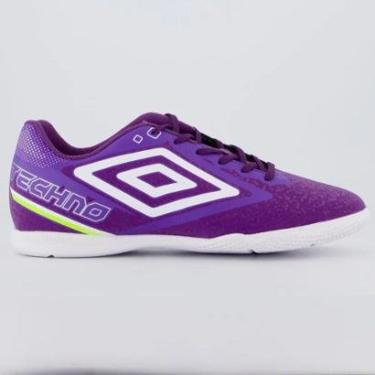Imagem de Chuteira Futsal Umbro Techno II Jr Infantil Purple Roxo-Masculino