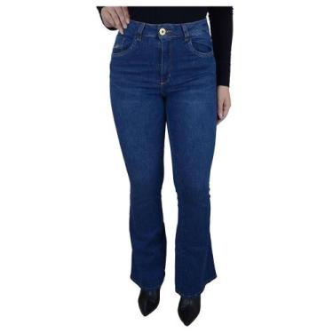 Imagem de Calça Feminina Ouzzare Jeans Flare Petit - ZZ81011, 36
